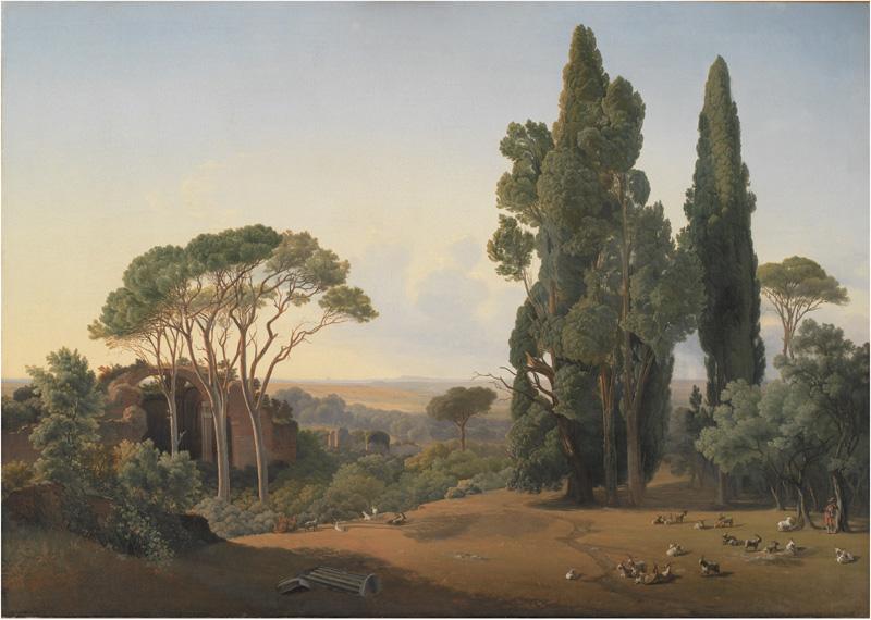 Fritz Petzholdt A View from Villa Adriana, Tivoli